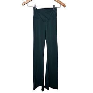 Offline by Aerie Leggings Real Me Flare Blue Green Hi Rise Short Workout Comfy S